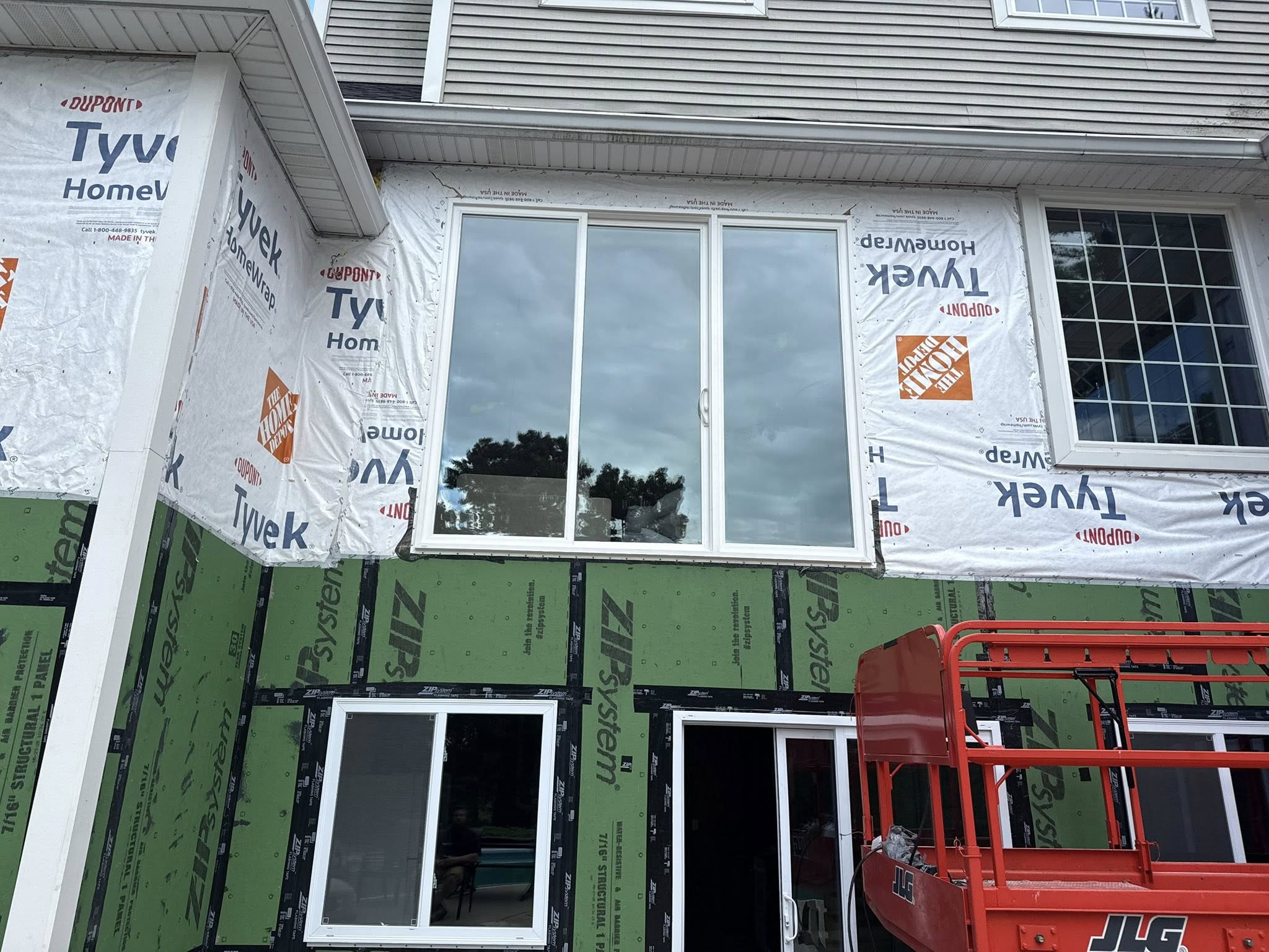 Window installation in progress