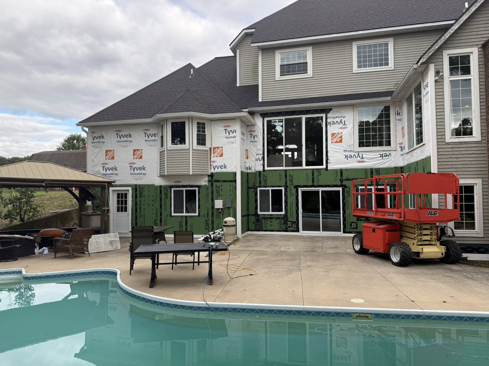 Full house exterior renovation with ZIP system